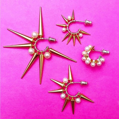 e.m. パール スタッズ ピアス パール×スタッズ ピアス: e.m. ISETAN SHINJUKU 2F