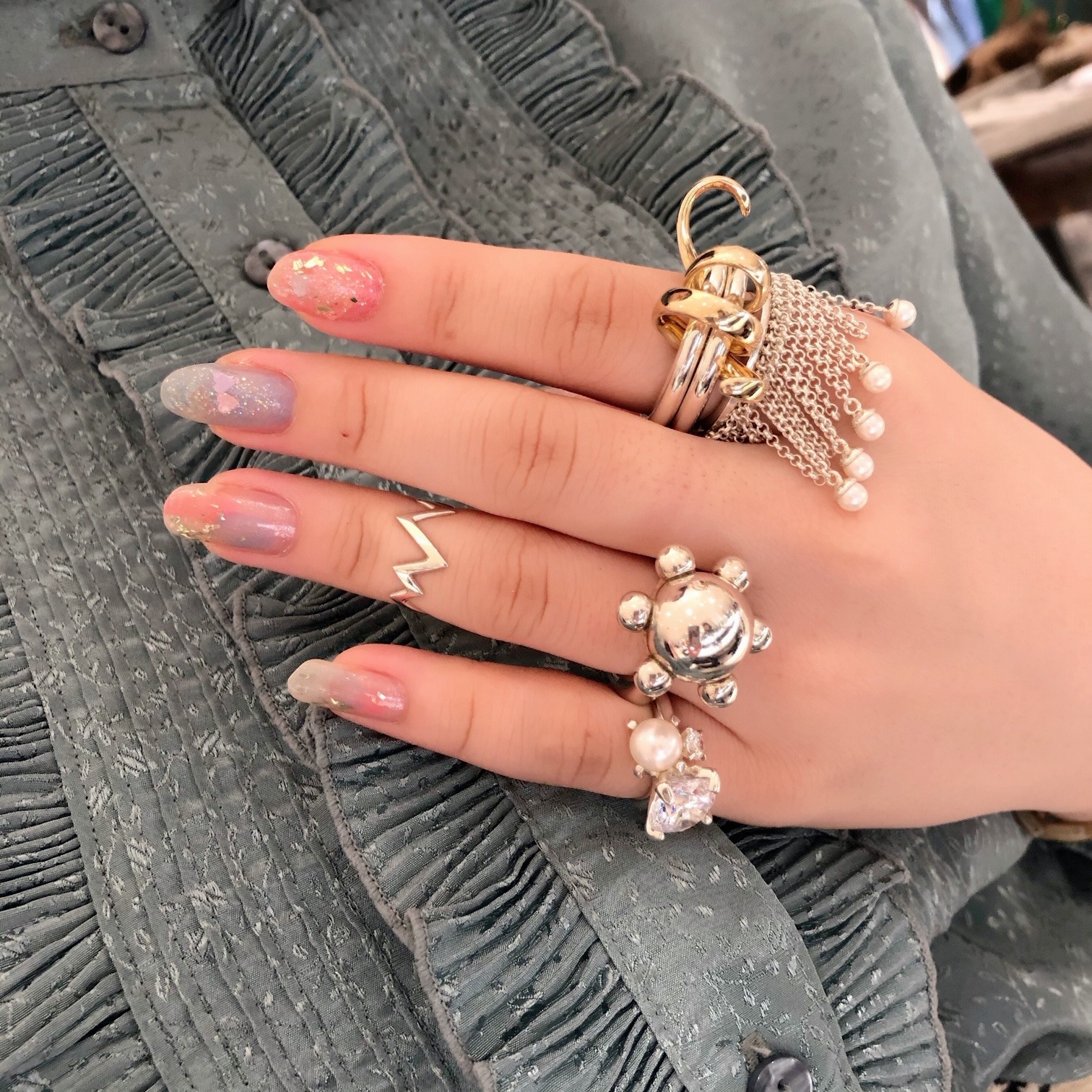 e.m. eternal シャンデリアピンキーリング e.m. eternal シャンデリアピンキーリング