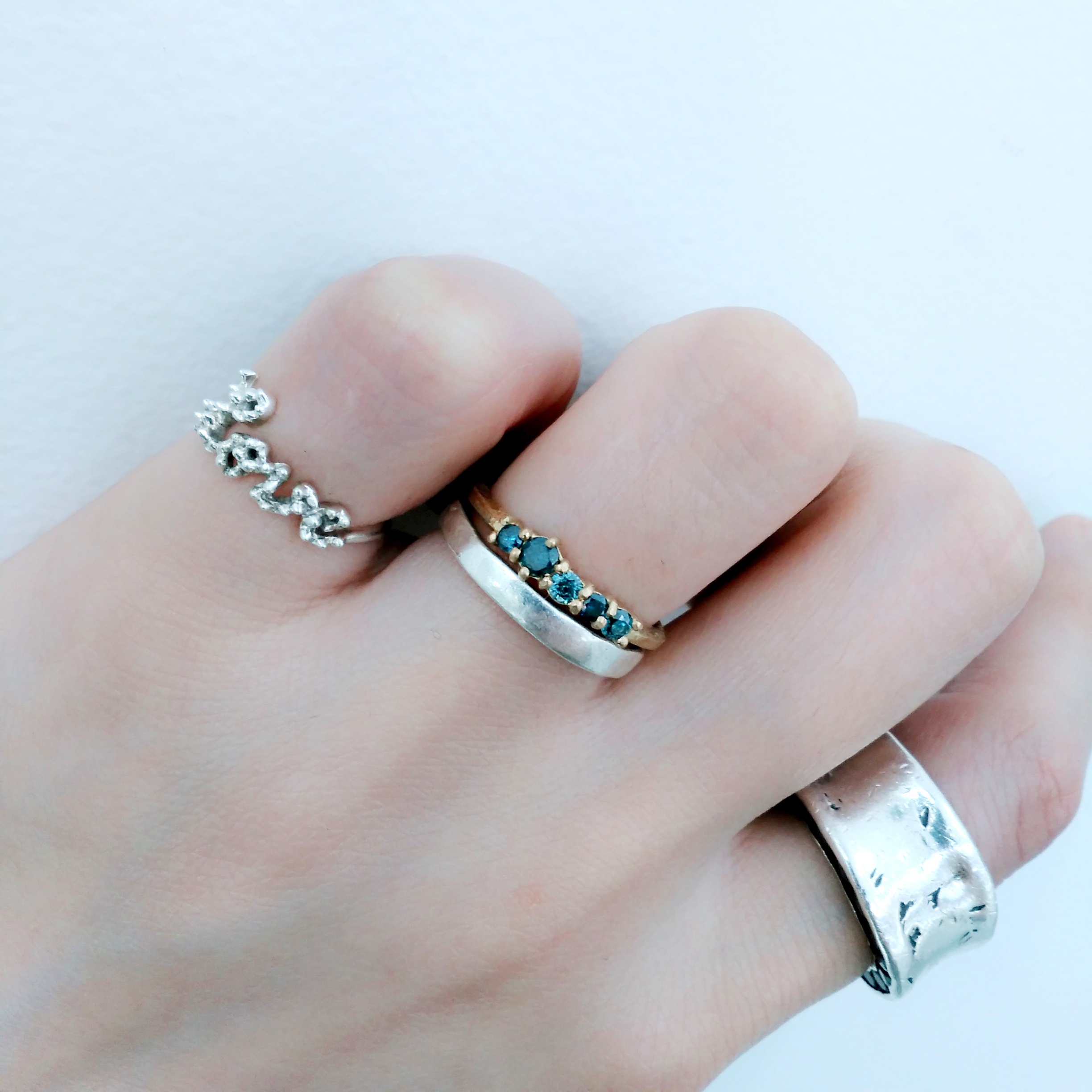 ブルーダイヤモンドのリング✧: e.m. NAMBA