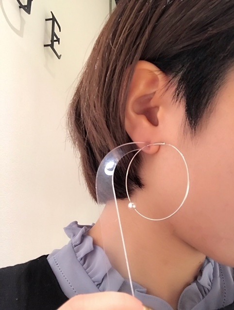 e.m. フープ ピアス CEMO NEMO（セモネモ） ピアス 「金属アレルギー対応」ボリューム