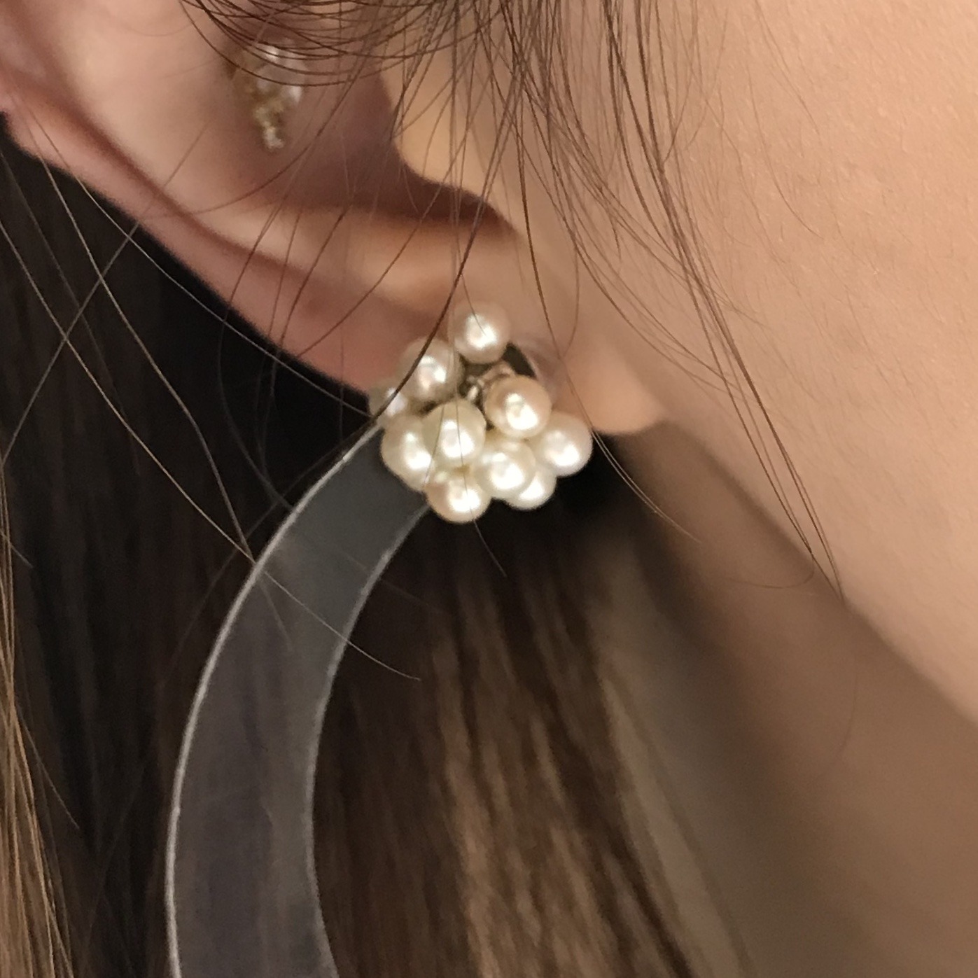 e.m. シルバー ピアス パール シルバー]パールピアス